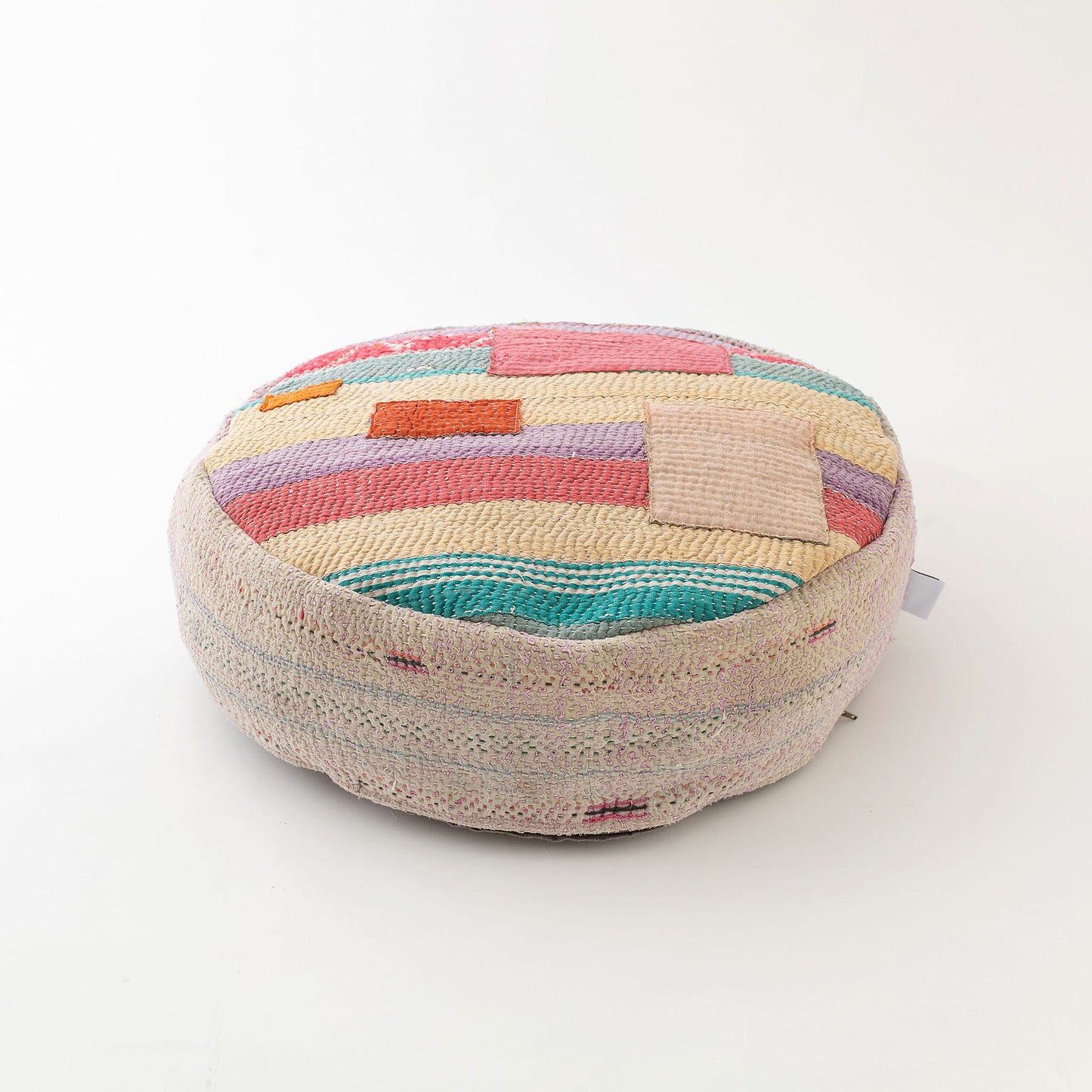 オルネコ・カンタパッチワーク 猫のプフ／P