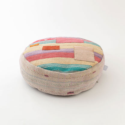 オルネコ・カンタパッチワーク 猫のプフ／P