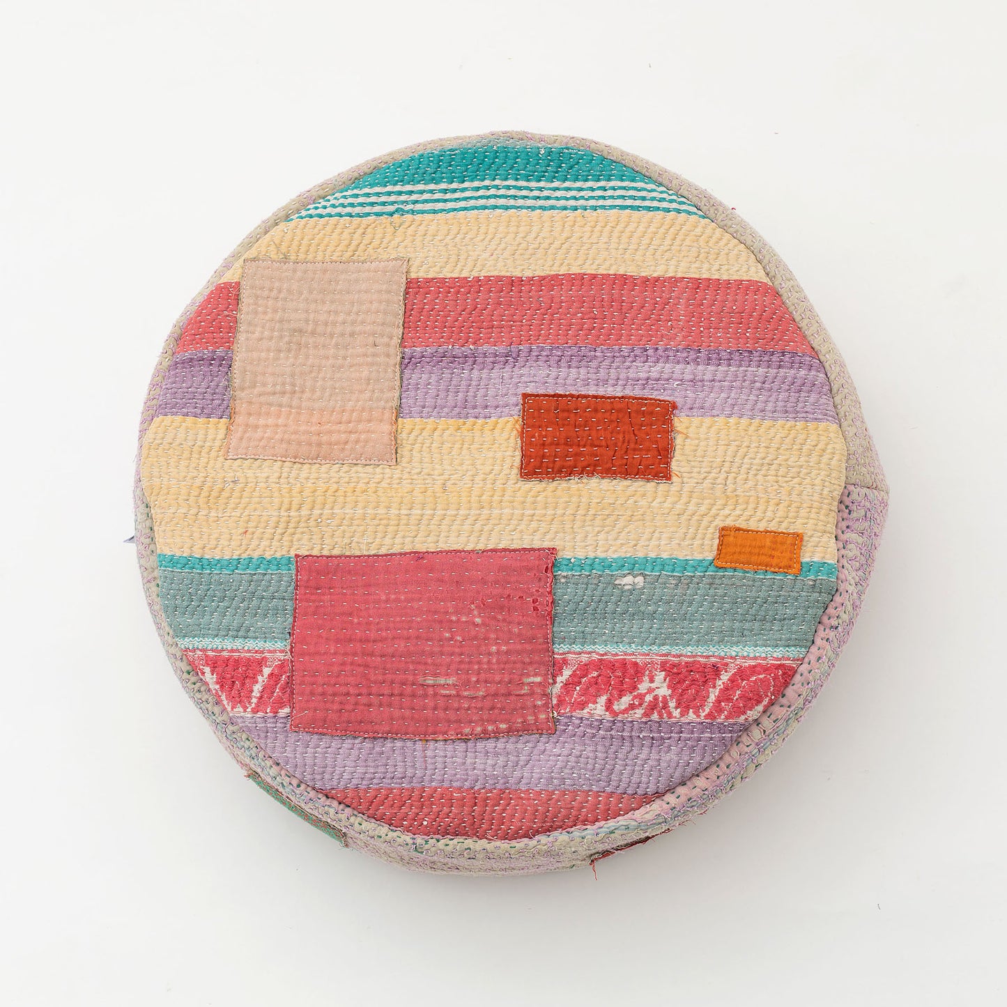 オルネコ・カンタパッチワーク 猫のプフ／P