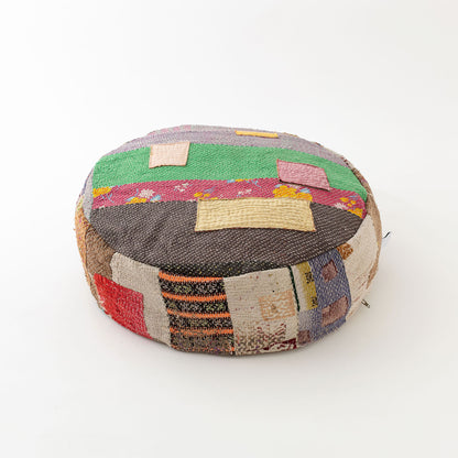 オルネコ・カンタパッチワーク 猫のプフ／T