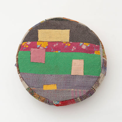 オルネコ・カンタパッチワーク 猫のプフ／T