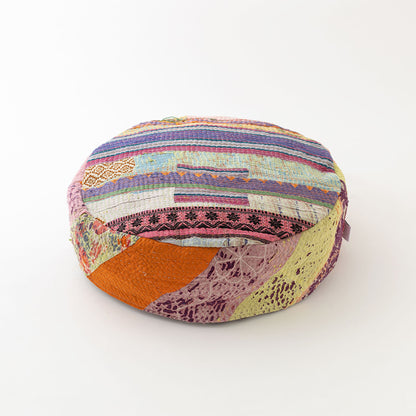 オルネコ・カンタパッチワーク 猫のプフ／X