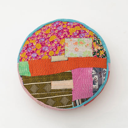 オルネコ・カンタパッチワーク 猫のプフ／1F