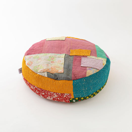 オルネコ・カンタパッチワーク 猫のプフ／1N