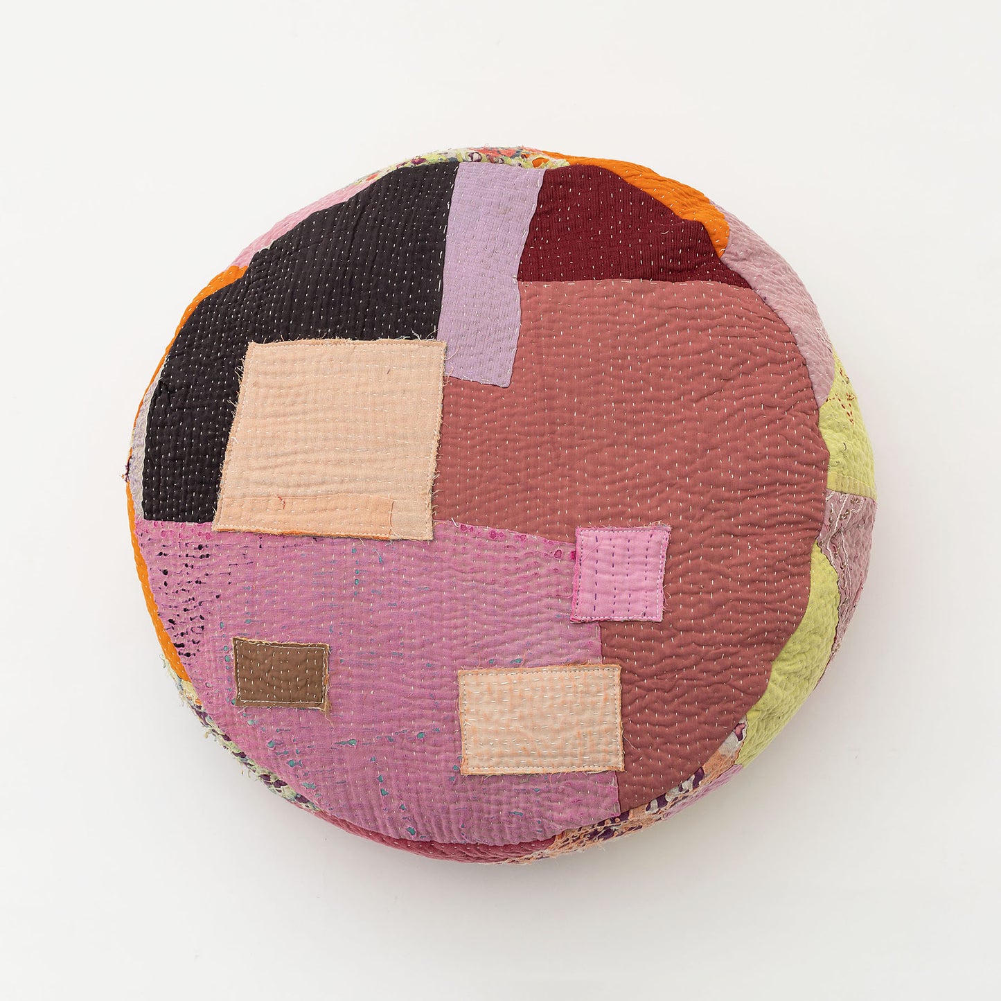 オルネコ・カンタパッチワーク 猫のプフ／1T