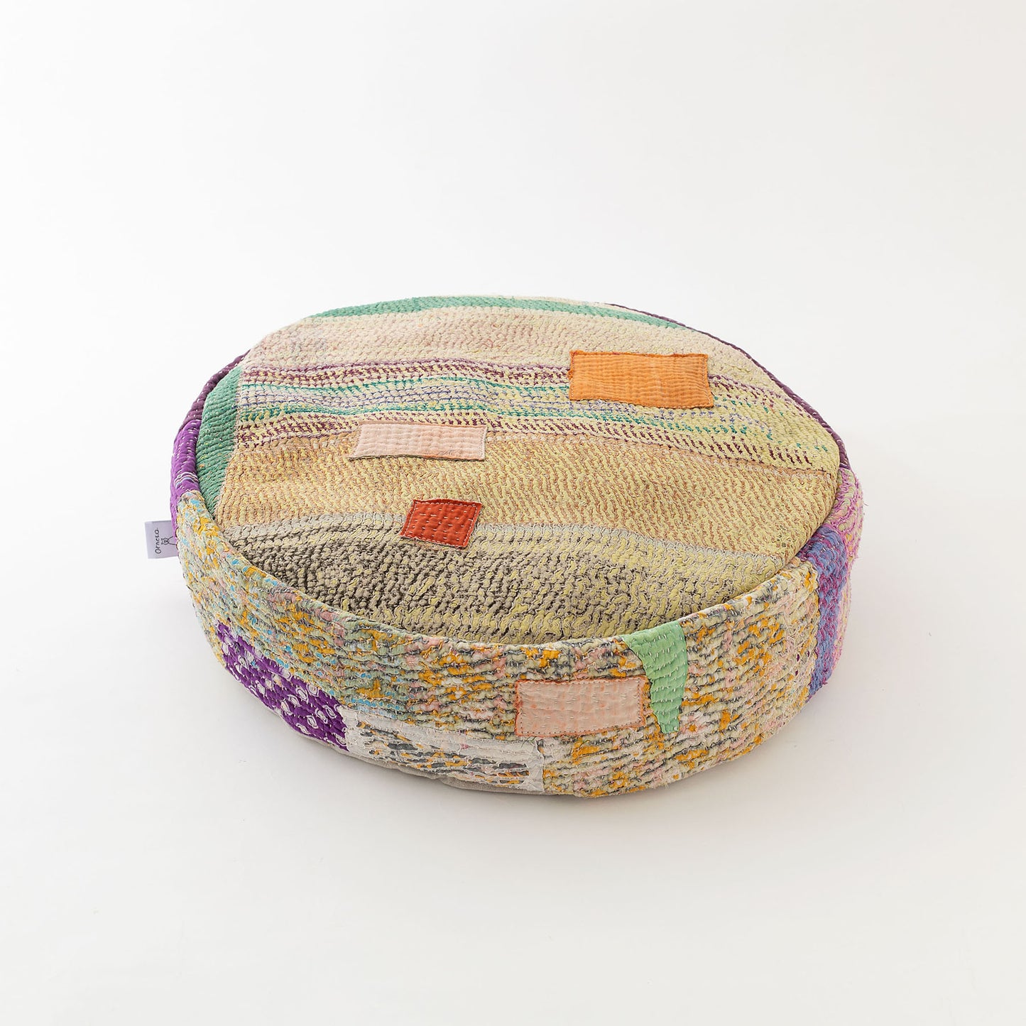 オルネコ・カンタパッチワーク 猫のプフ／1W