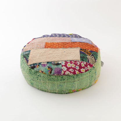 オルネコ・カンタパッチワーク 猫のプフ／1X