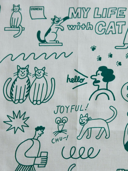 STOMACHACHE. × Orneko ハンカチ