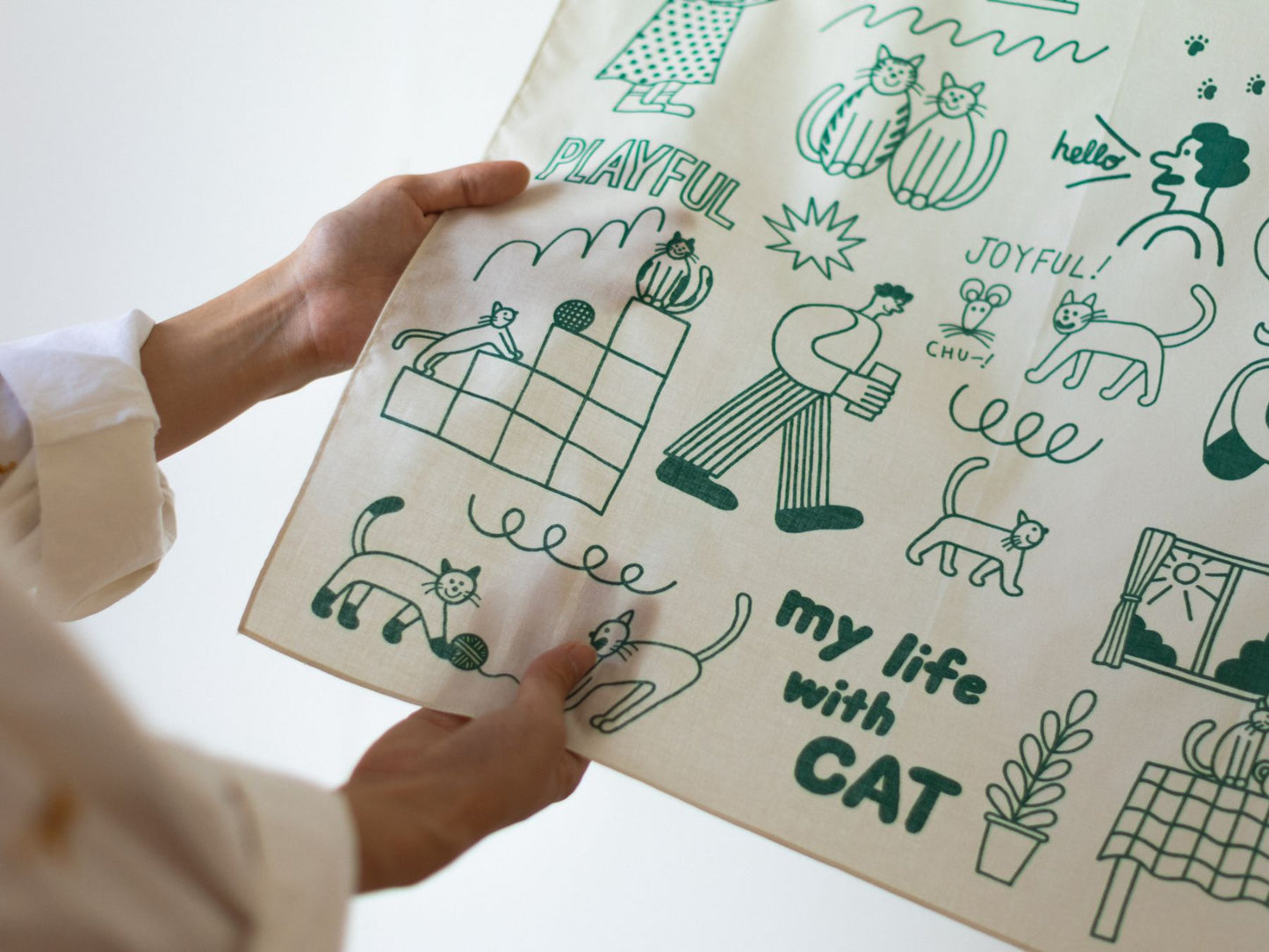 STOMACHACHE. × Orneko ハンカチ