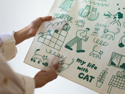 STOMACHACHE. × Orneko ハンカチ