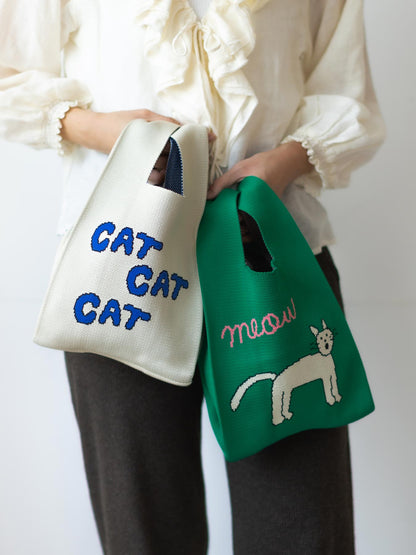 STOMACHACHE. × Orneko ニットミニバッグ