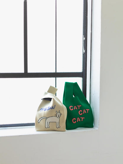 STOMACHACHE. × Orneko ニットミニバッグ