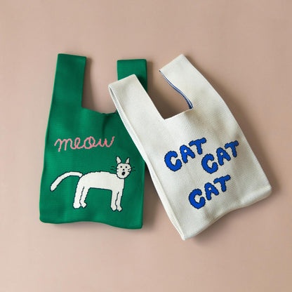 STOMACHACHE. × Orneko ニットミニバッグ