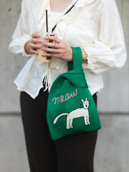 STOMACHACHE. × Orneko ニットミニバッグ