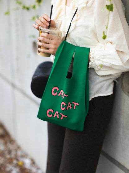 STOMACHACHE. × Orneko ニットミニバッグ