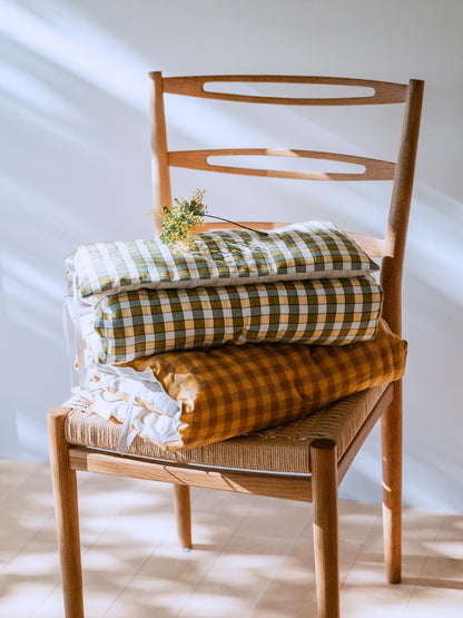 オリジナル・ミニシートクッション／チェック柄