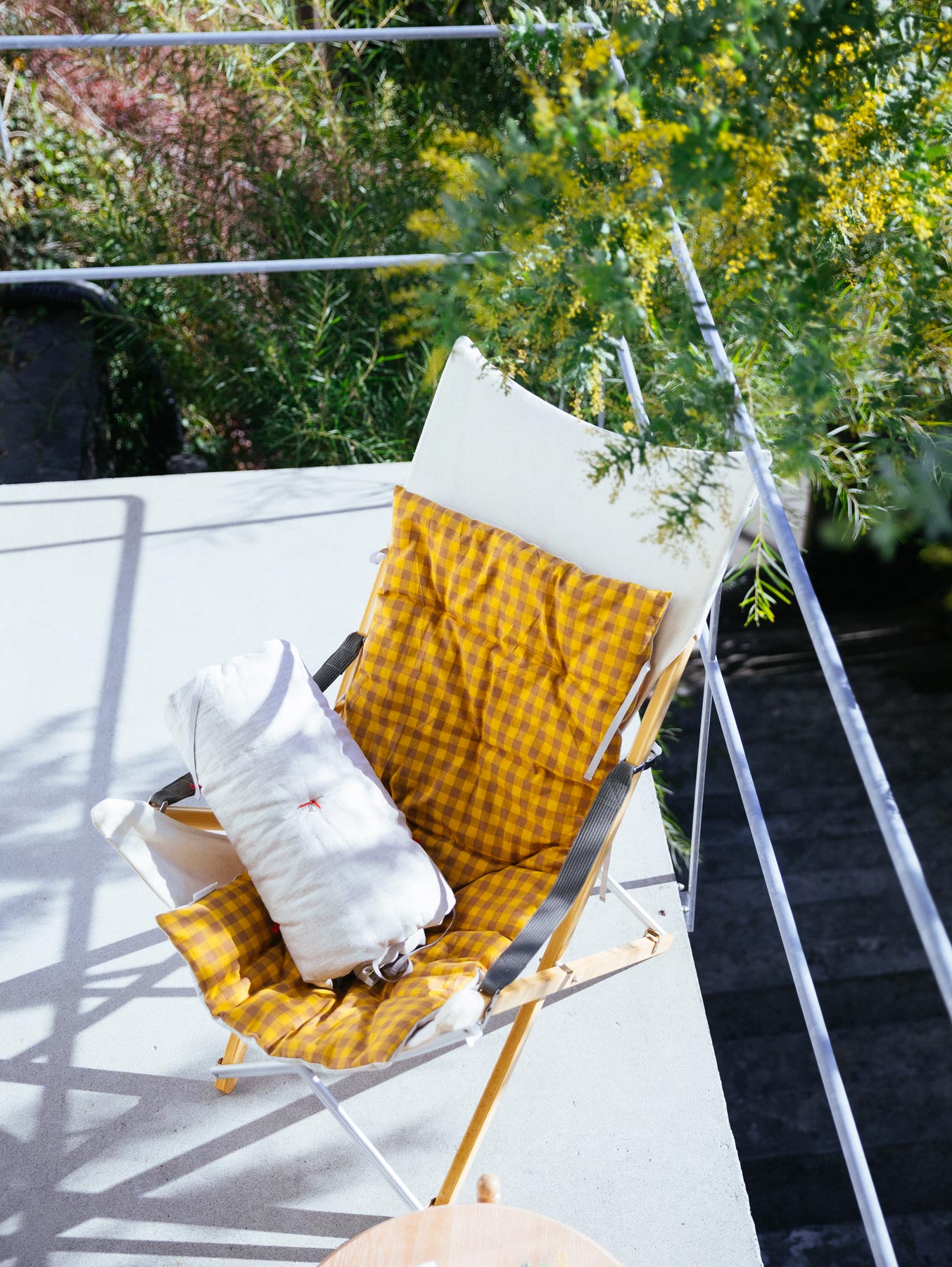 オリジナル・ミニシートクッション／チェック柄