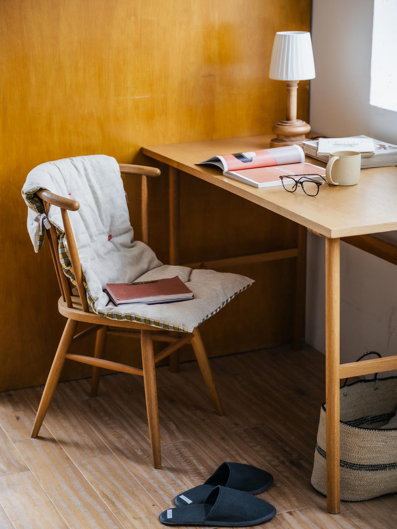 オリジナル・ミニシートクッション／チェック柄