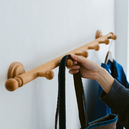 オリジナル・壁掛けコートラック／6フック