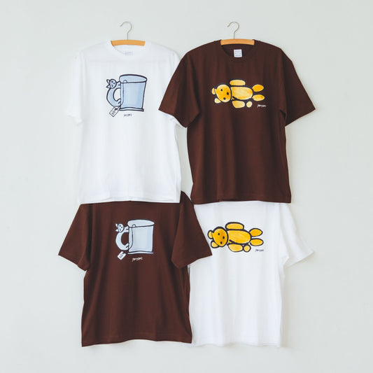 yamyam × Orné de Feuilles ビッグシルエットTシャツ