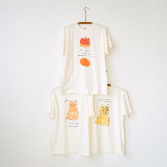 isabelle boinot × Orné de Feuilles Tシャツ