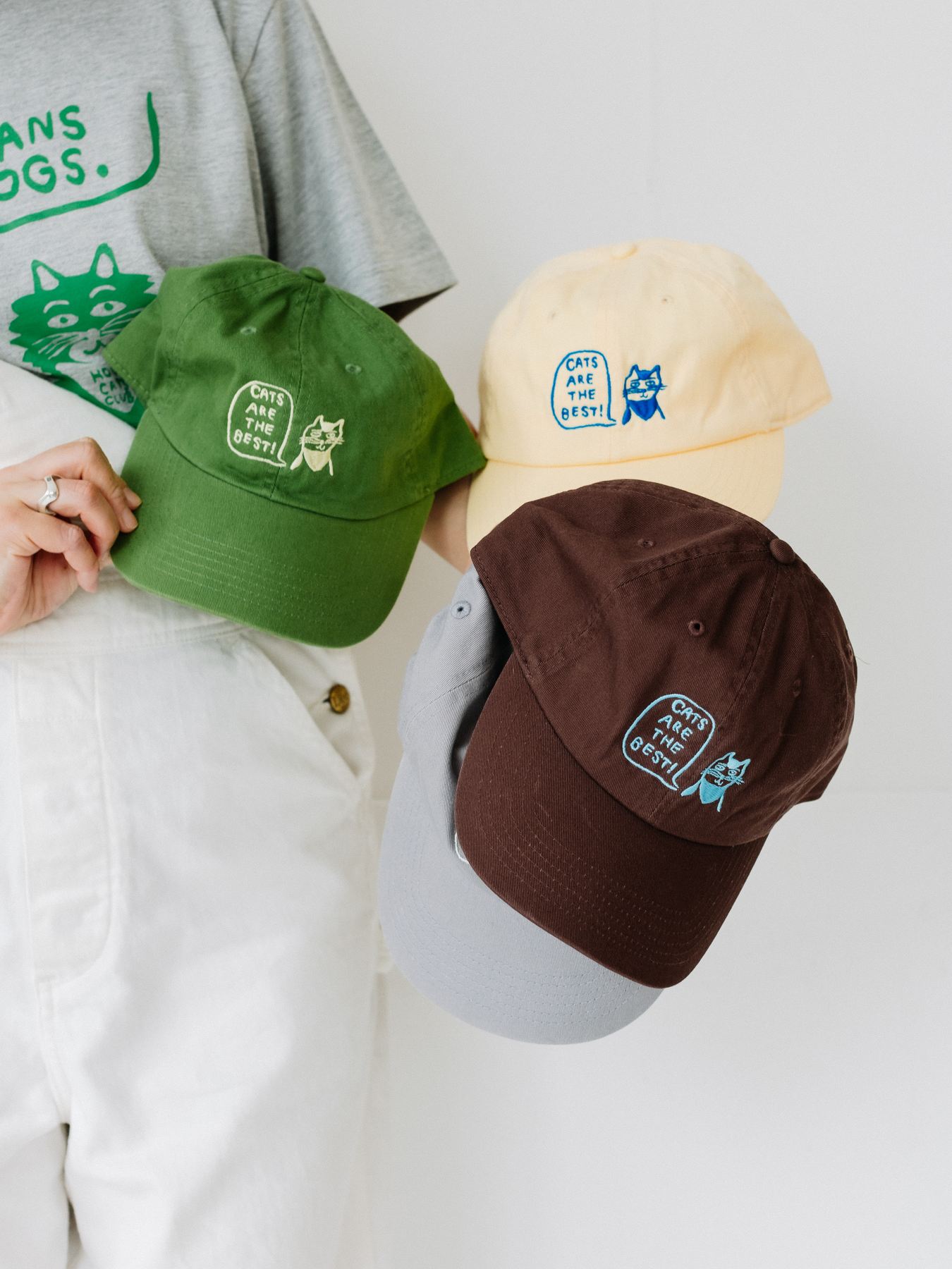 【8/5販売予定】HONGAMA × Orneko キャップ／CATS ARE THE BEST