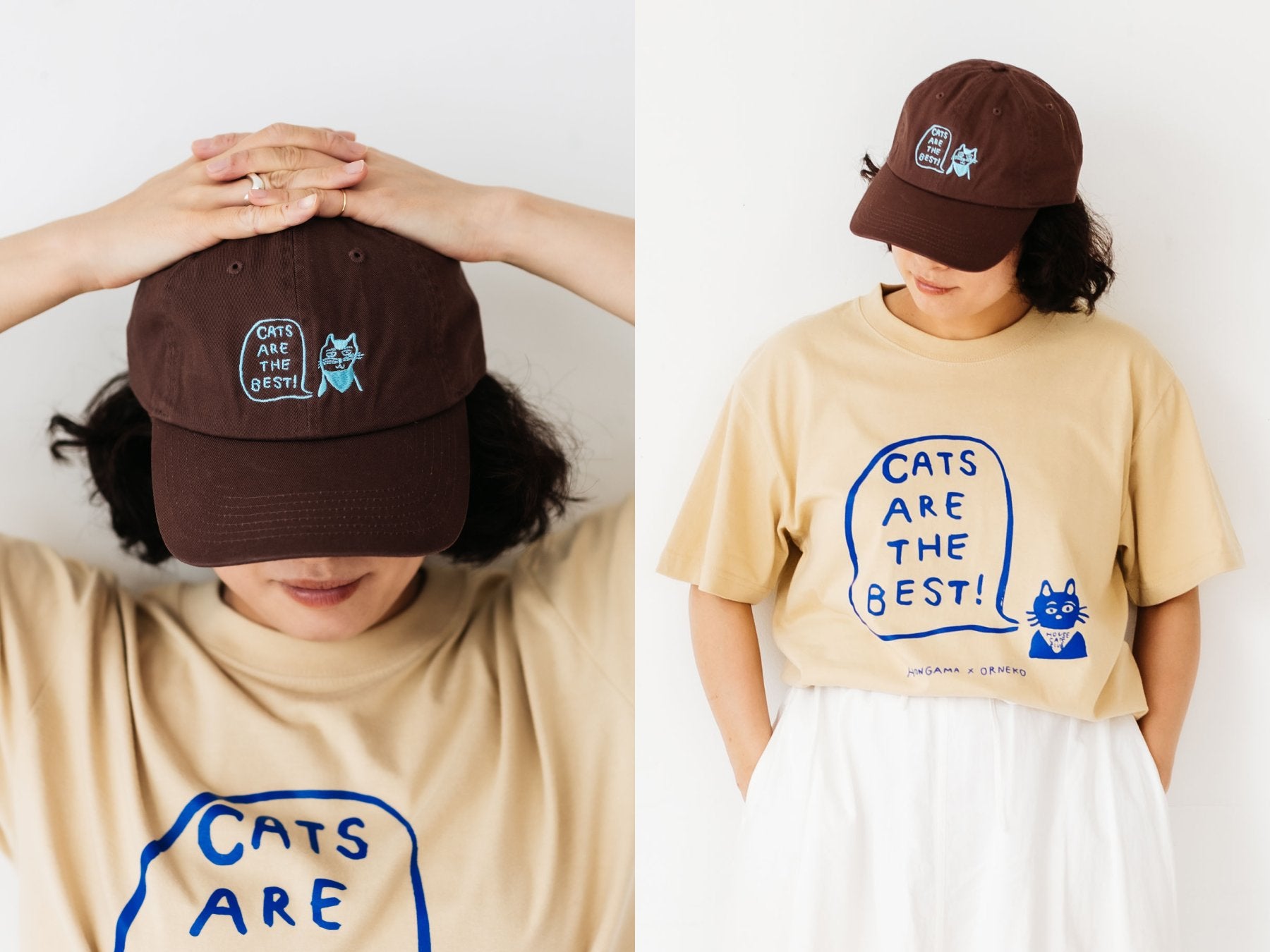 HONGAMA × Orneko キャップ／CATS ARE THE BEST｜帽子｜オルネ ド