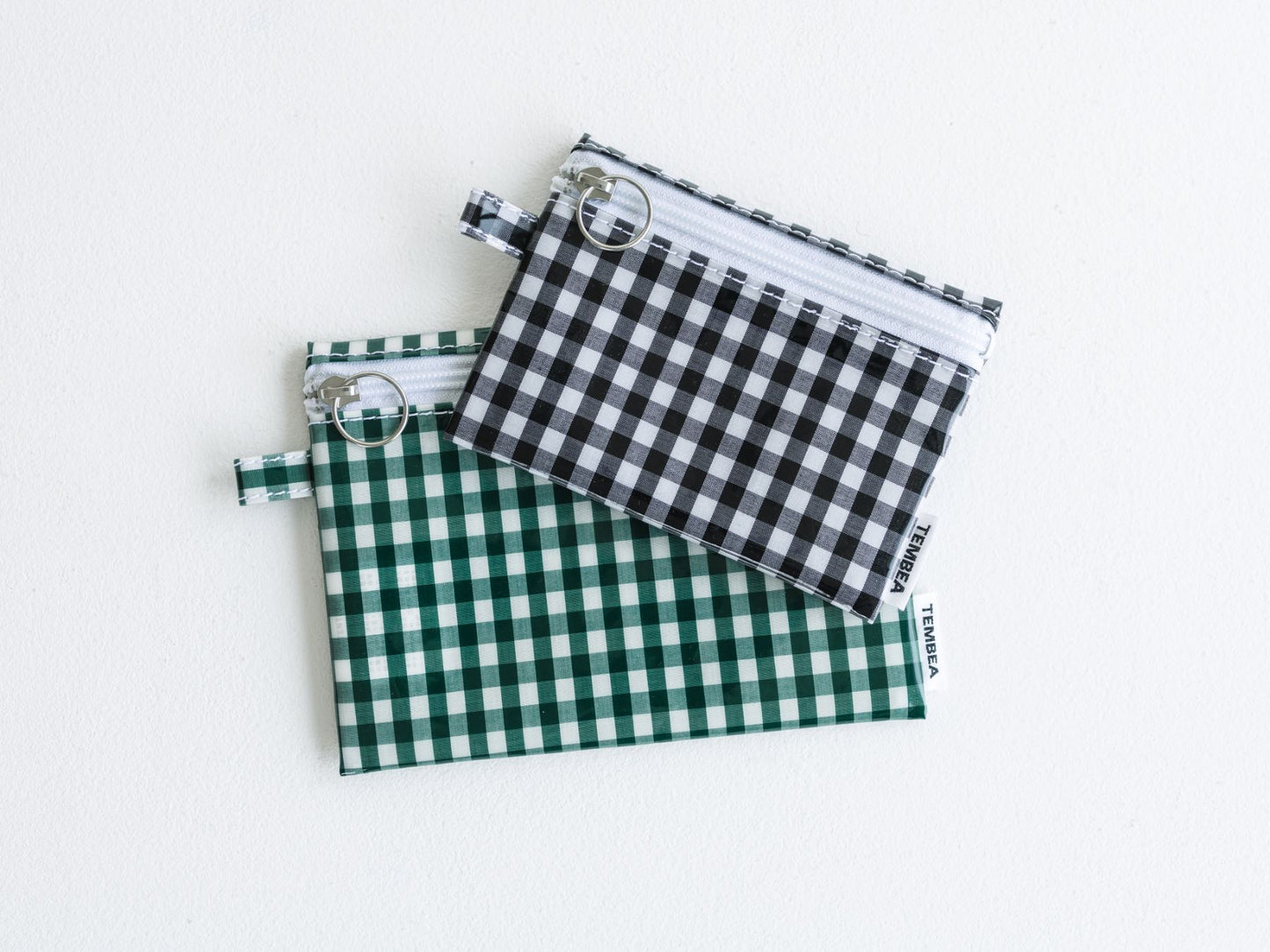TEMBEA ポーチ FLAT POUCH／GINGHAM