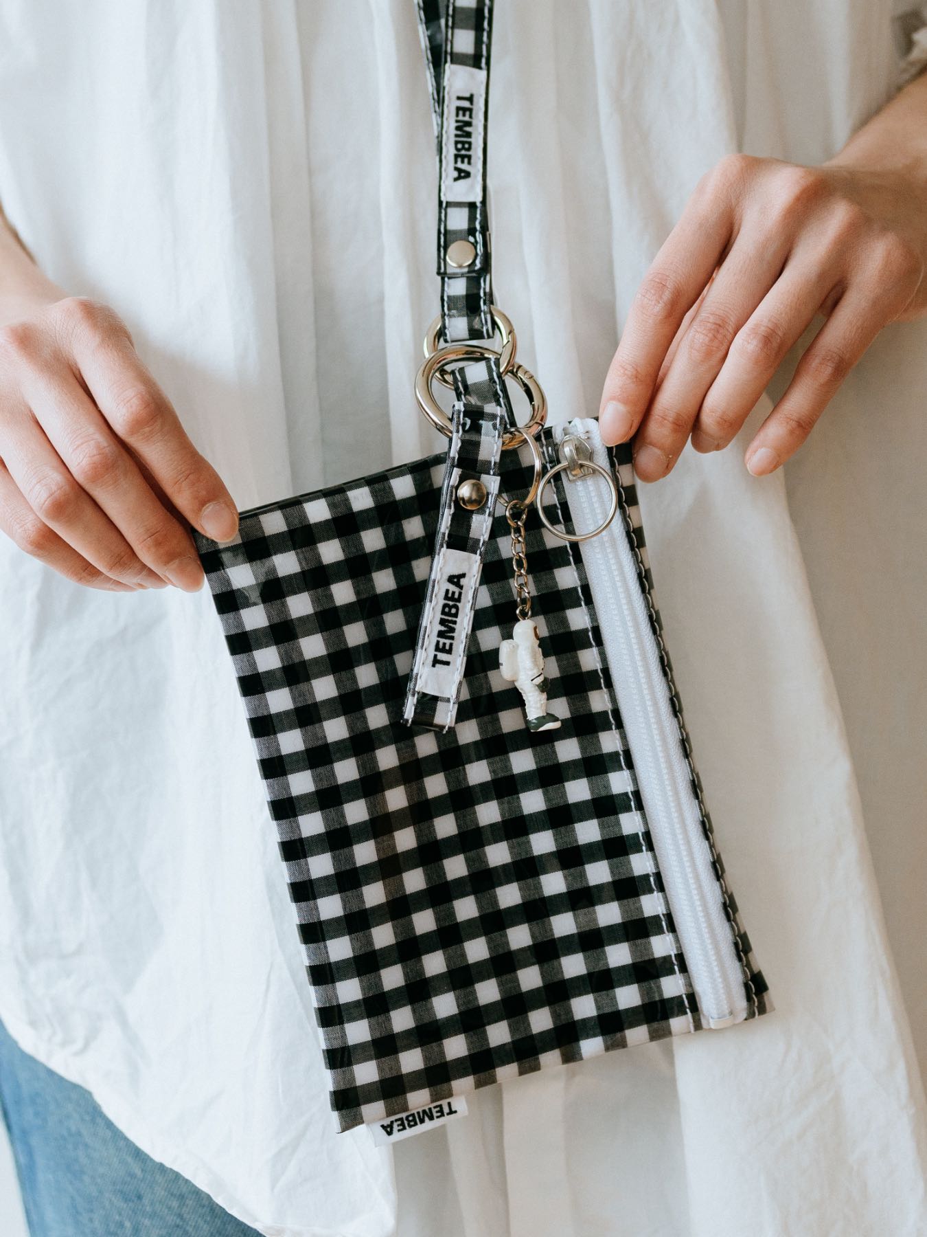 TEMBEA ポーチ FLAT POUCH／GINGHAM｜ポーチ｜オルネ ド フォイユ公式