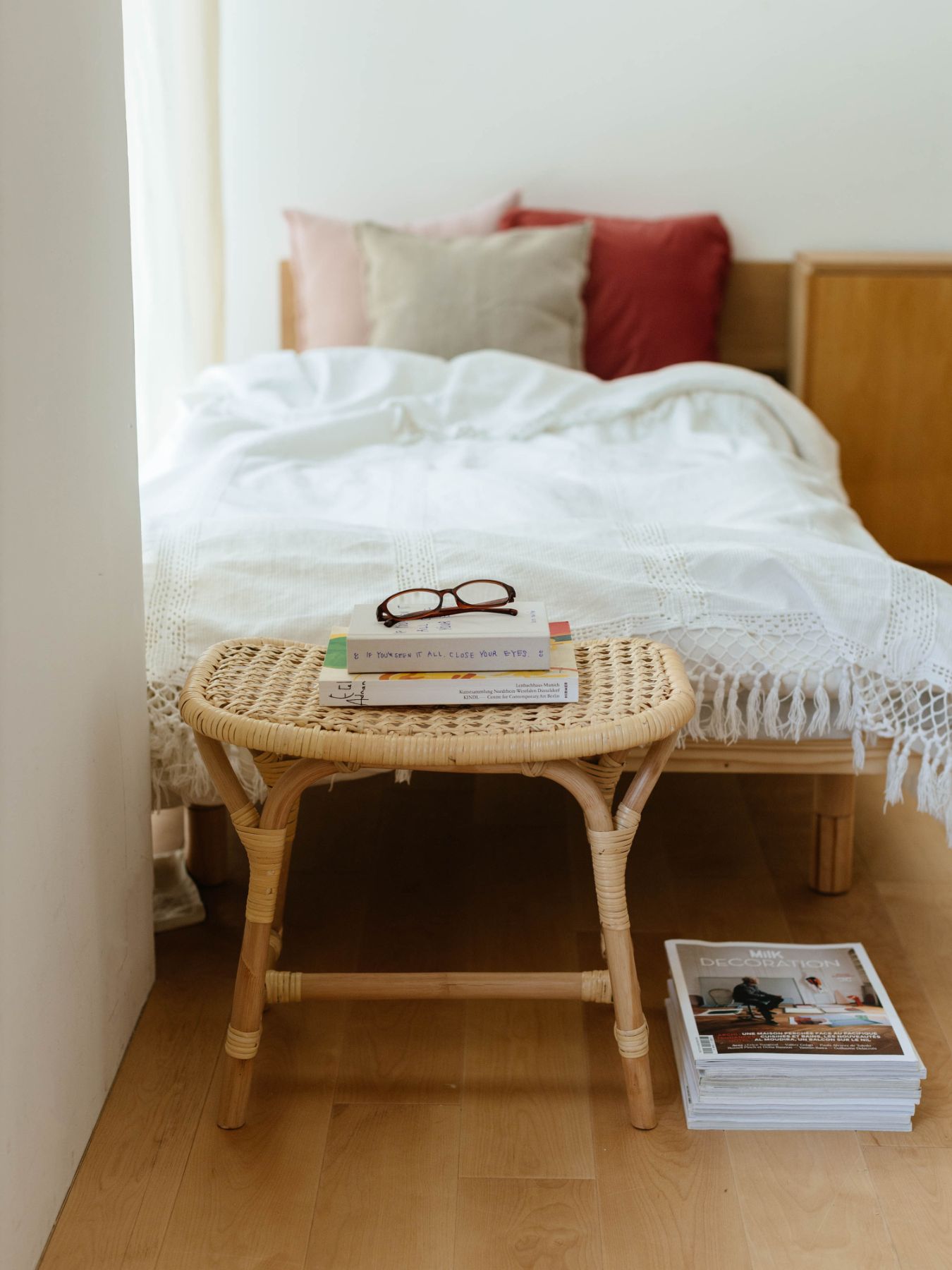 ラタンスツール tuttu／四角｜家具｜オルネ ド フォイユ公式オンライン