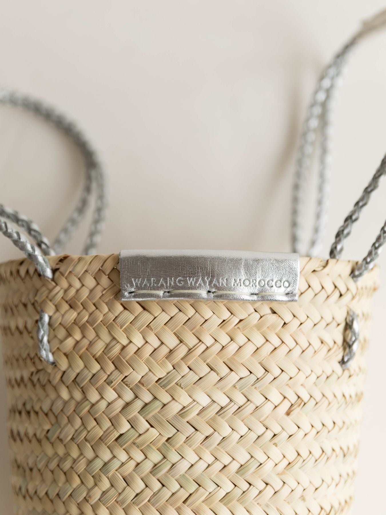 ビンテージ　天然素材 四角形 かごバッグ　オルネドフォイユ ビンテージ 天然素材 四角形 かごバッグ オルネドフォイユ