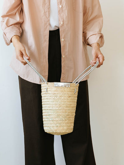 warang wayan × Orné de Feuilles カゴバッグ