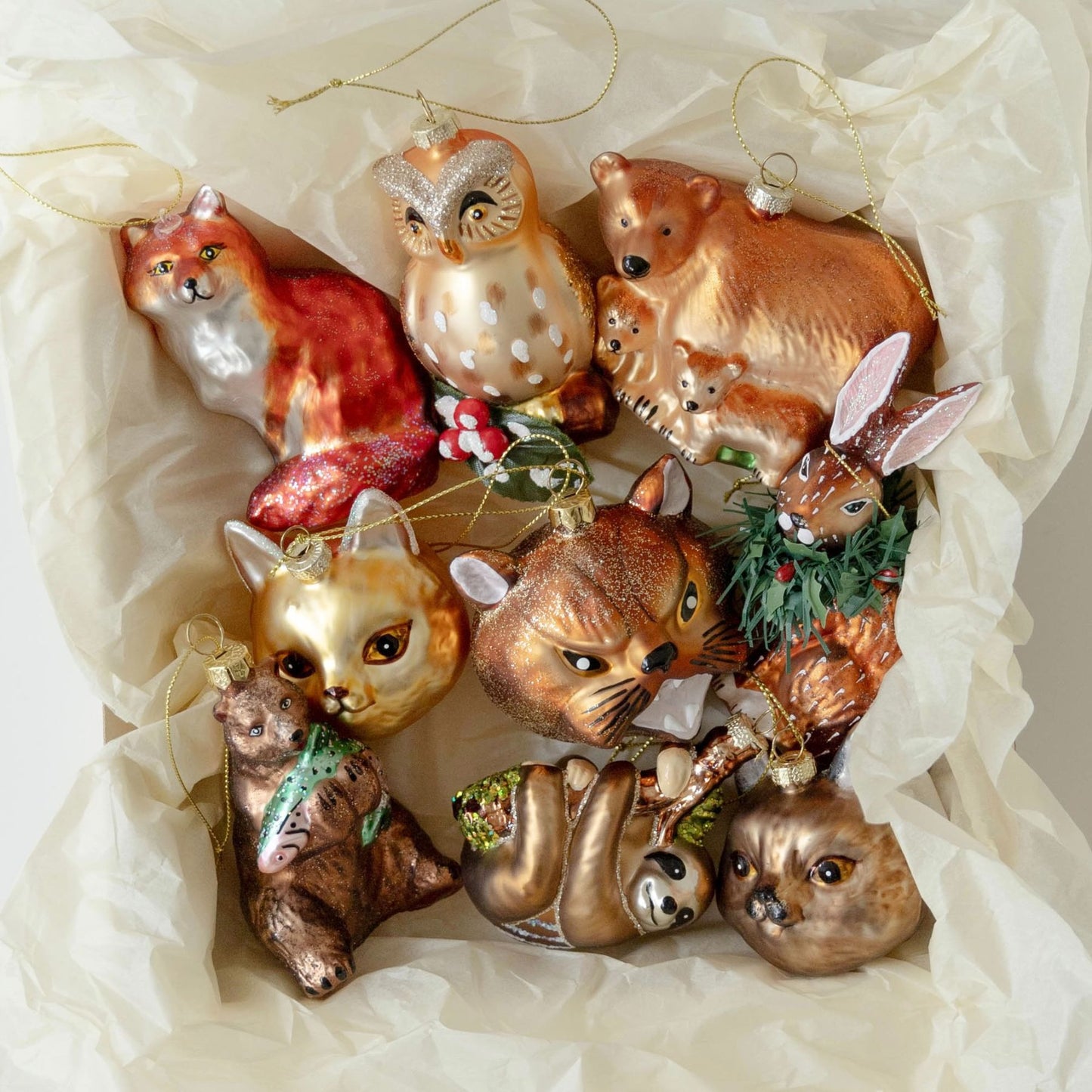 アニマル・ガラスオーナメント