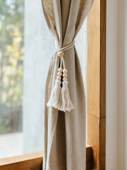 カーテンタッセル（ウッドビーズ）