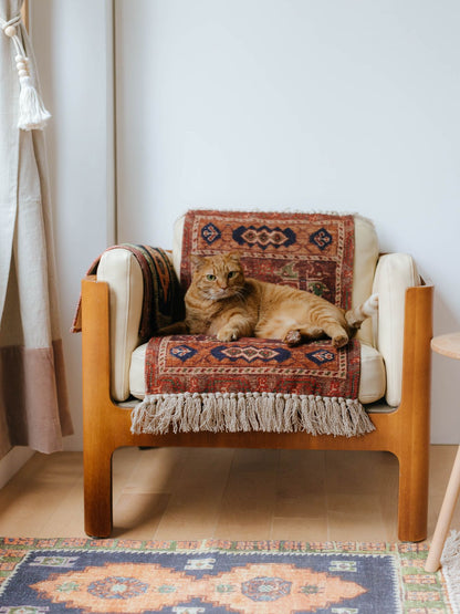 オリジナル・ヴィンテージラグ柄プリントマット