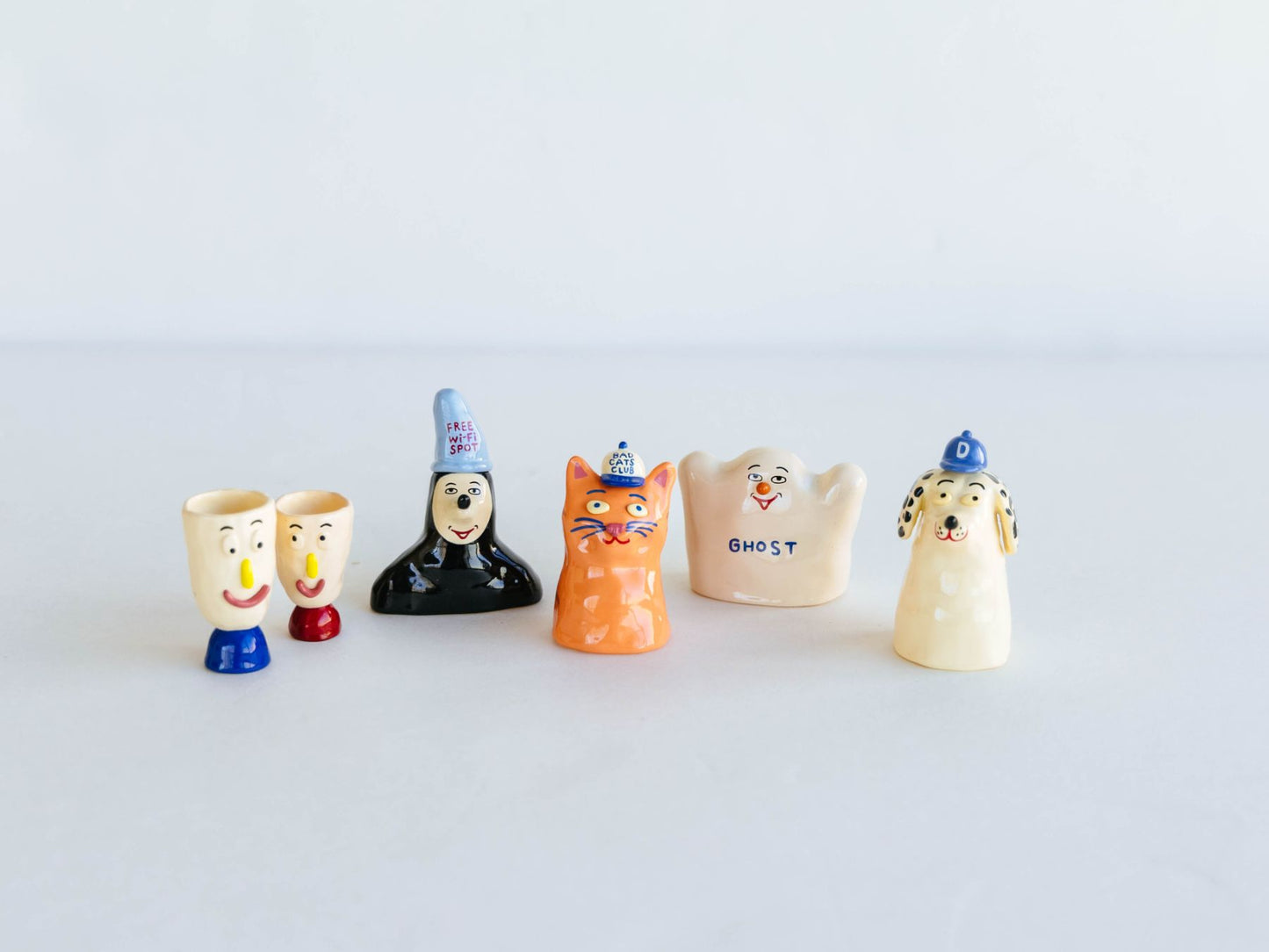 左からHUSBAND&WIFE、SATAN、CAT、GHOST、DOG