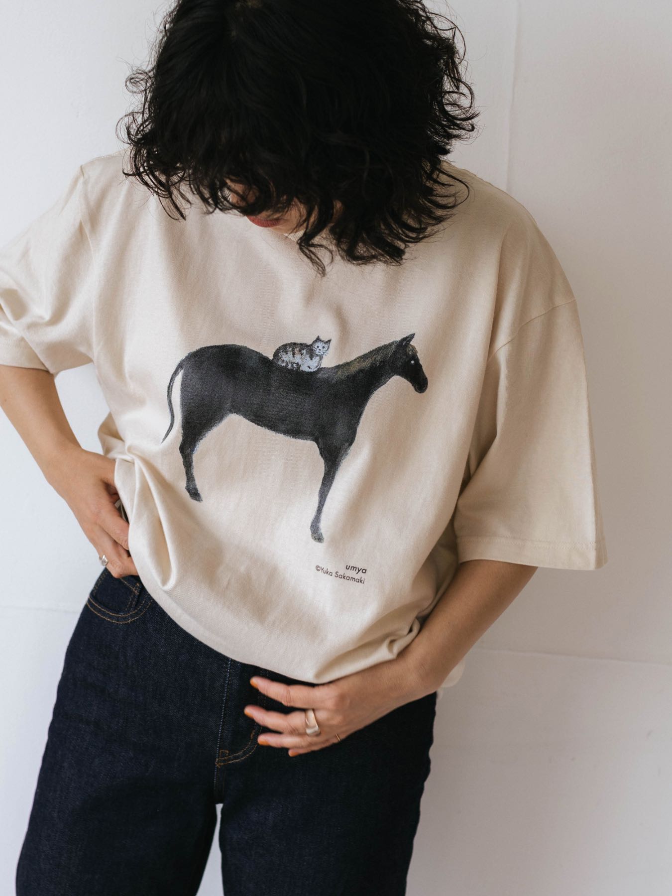 数量限定】坂巻弓華 × Orné de Feuilles ビッグシルエットTシャツ