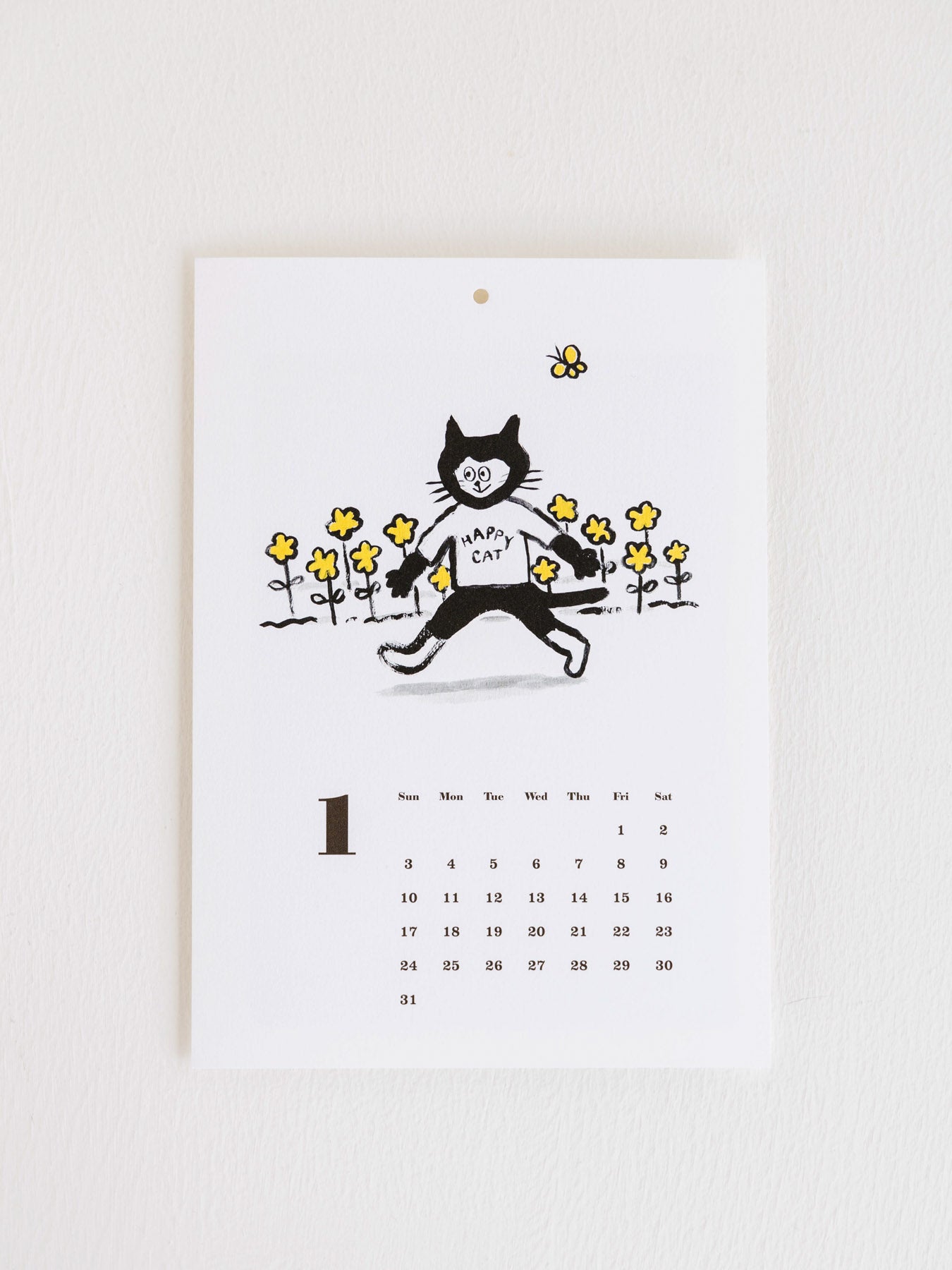 坂巻弓華 HAPPY CAT カレンダー 2027｜文具・ステーショナリー｜オルネ