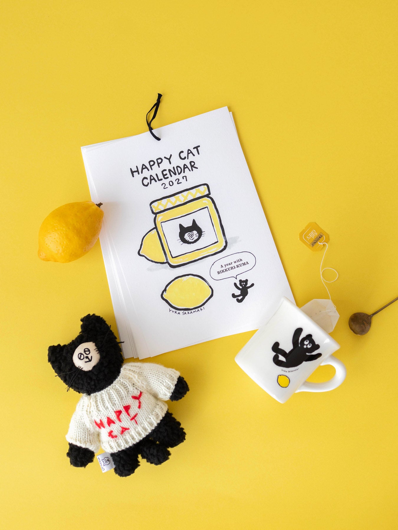 坂巻弓華 HAPPY CAT マグカップ｜カップ・グラス｜オルネ ド フォイユ