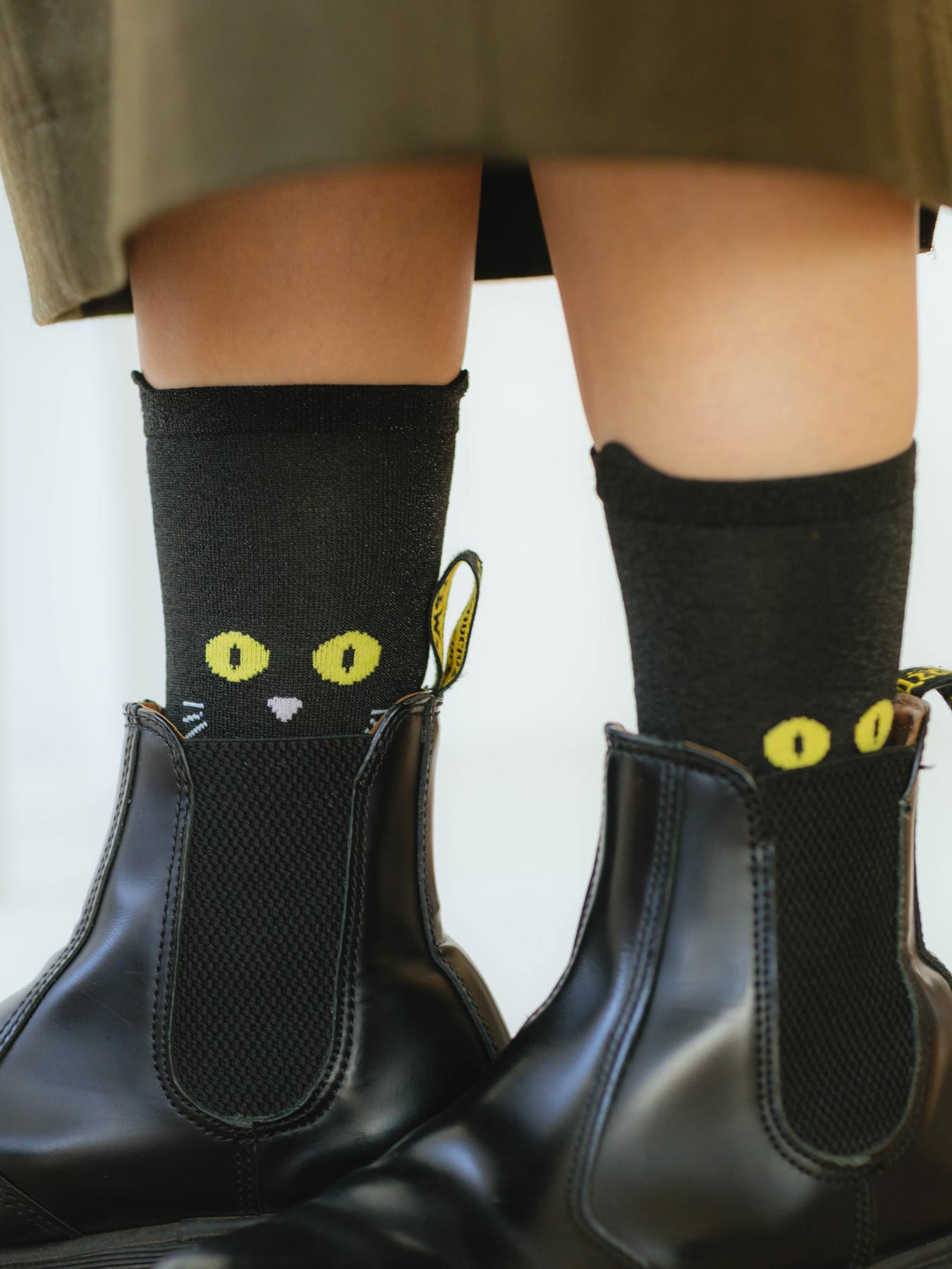 Cat Walk ソックス｜ハンカチ・靴下｜オルネ ド フォイユ公式