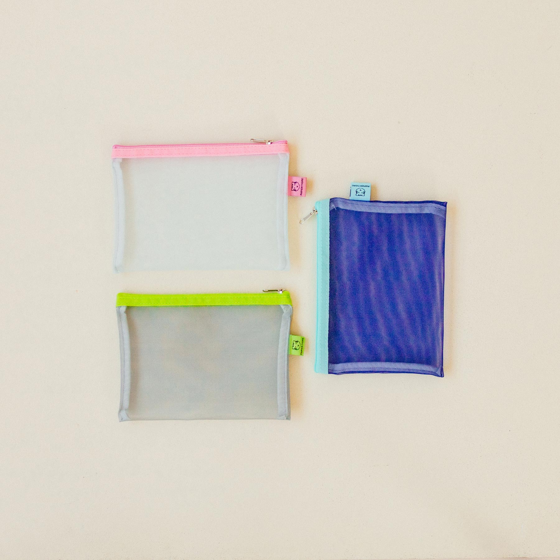 PAPIER TIGRE THE POCKETS／A6サイズ（メッシュポーチ）｜文具