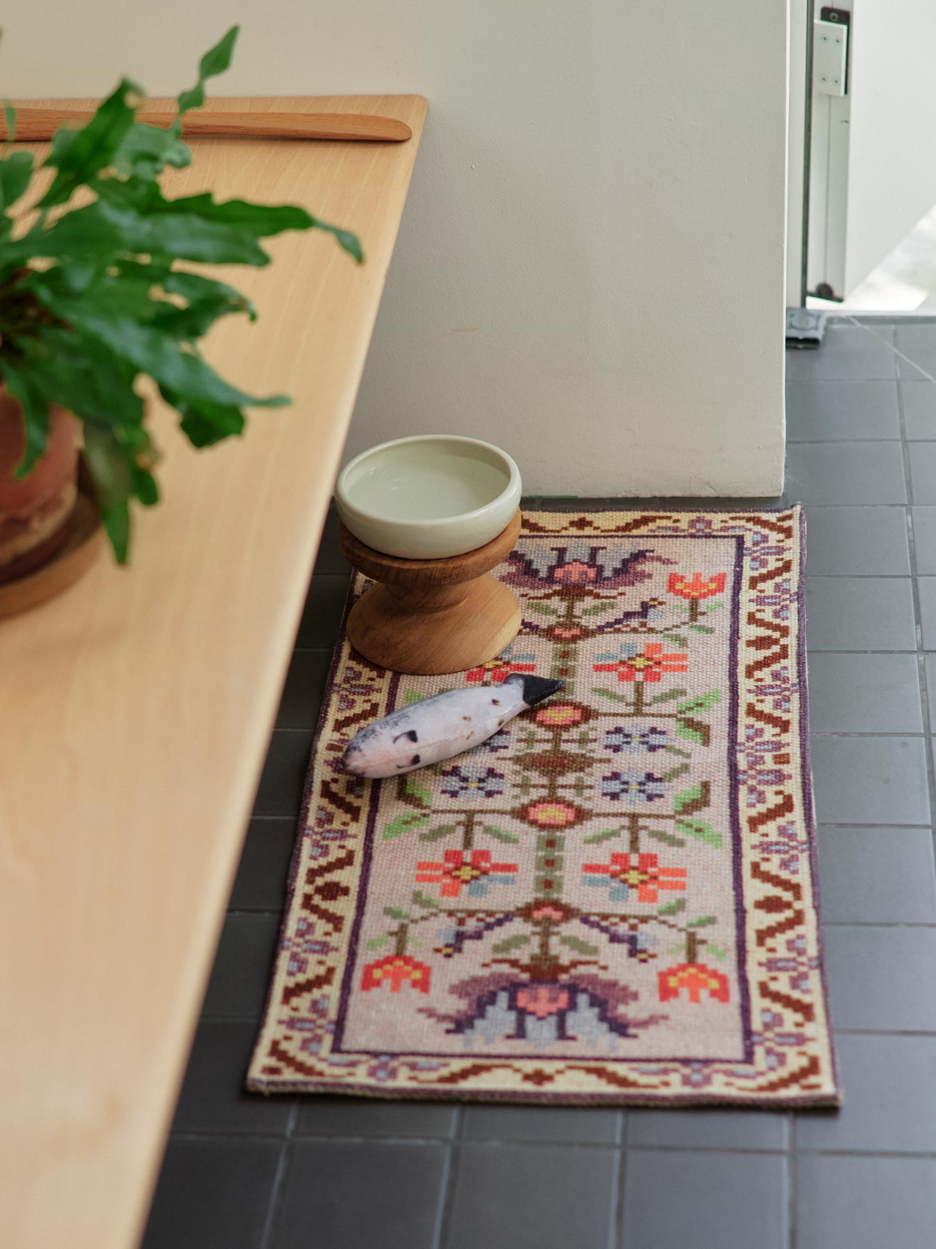 オルネコ・ツヴィストプリントミニマット（35×65cm）｜マット｜オルネ