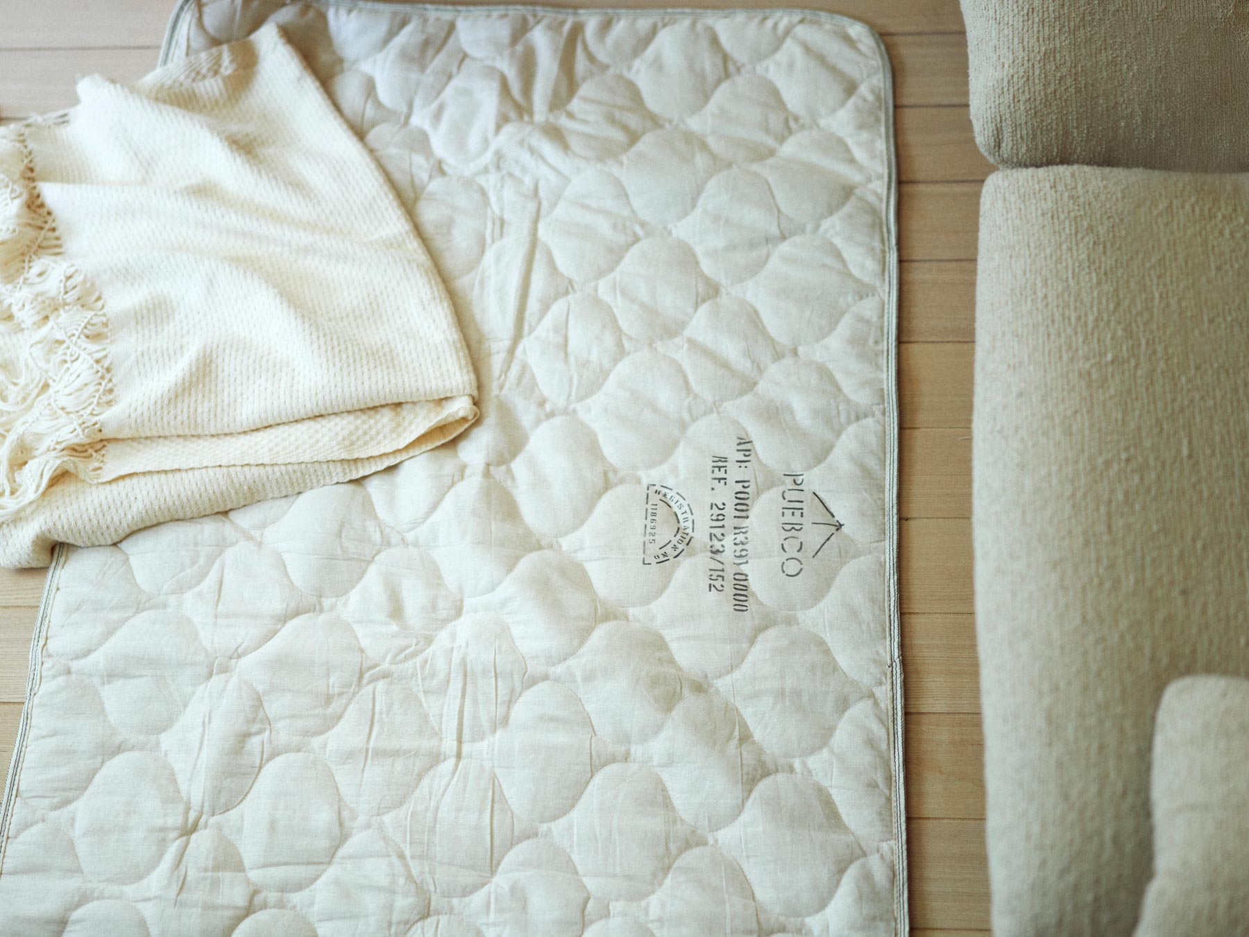 VINTAGE PARACHUTE LINE QUILTED BLANKET（ブランケット）｜マルチ