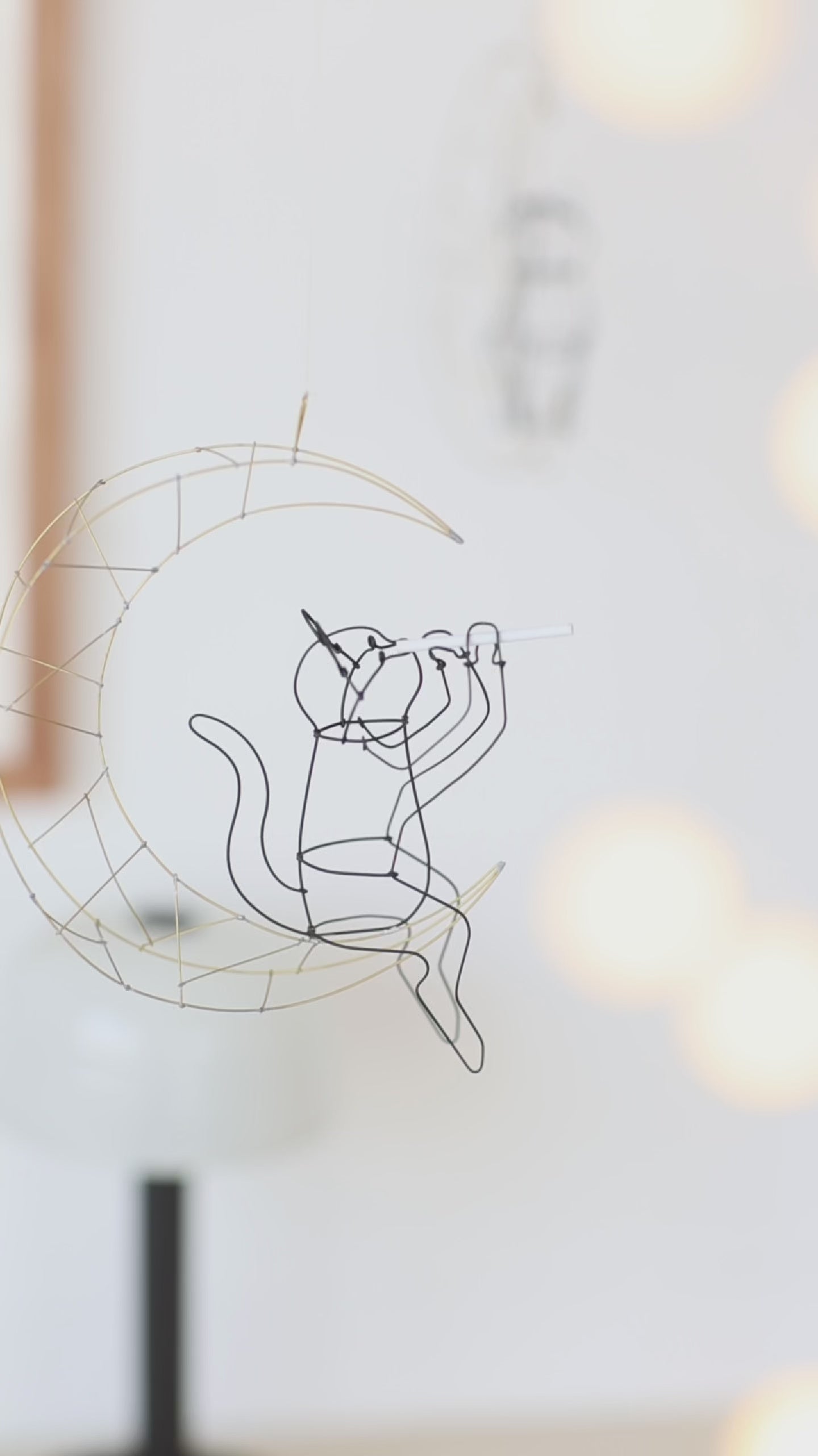 ワイヤーアート　「走る」 山田一成 ワイヤーアート／月に乗って｜オブジェ・ぬいぐるみ｜オルネ
