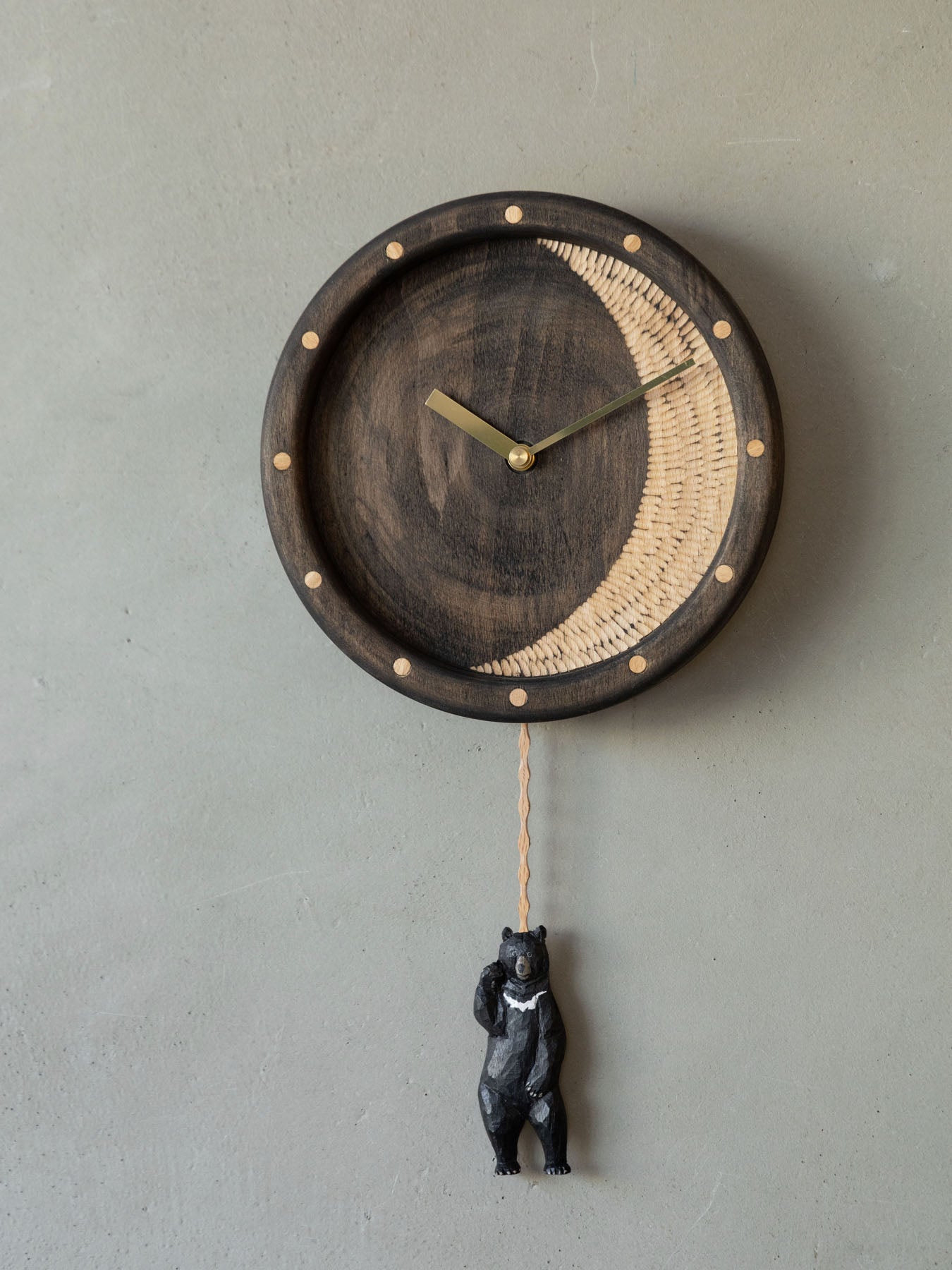 Rebmob木工 壁掛け時計／A｜オルネ ド フォイユ公式オンラインショップ