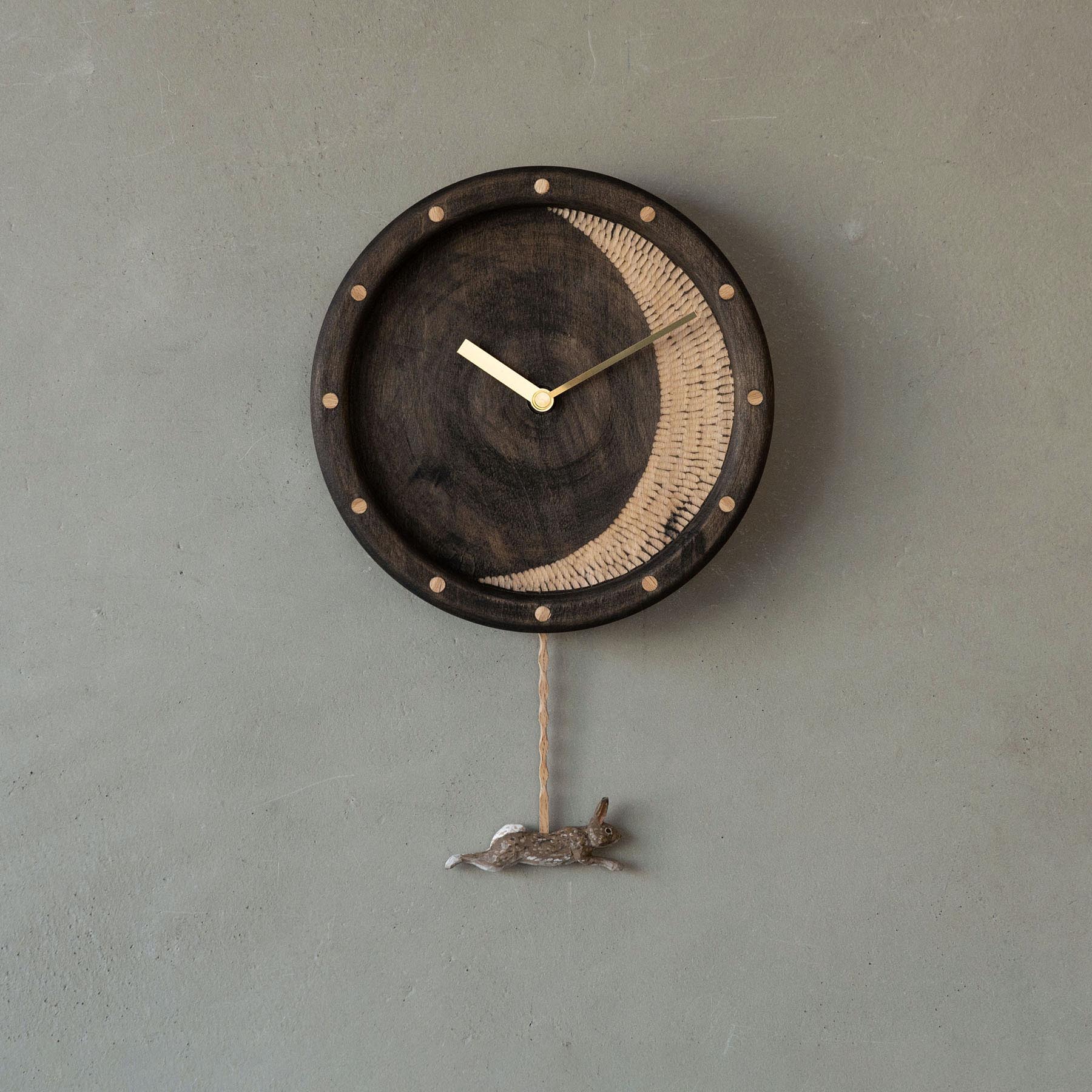 Rebmob木工 壁掛け時計／B｜オルネ ド フォイユ公式オンラインショップ