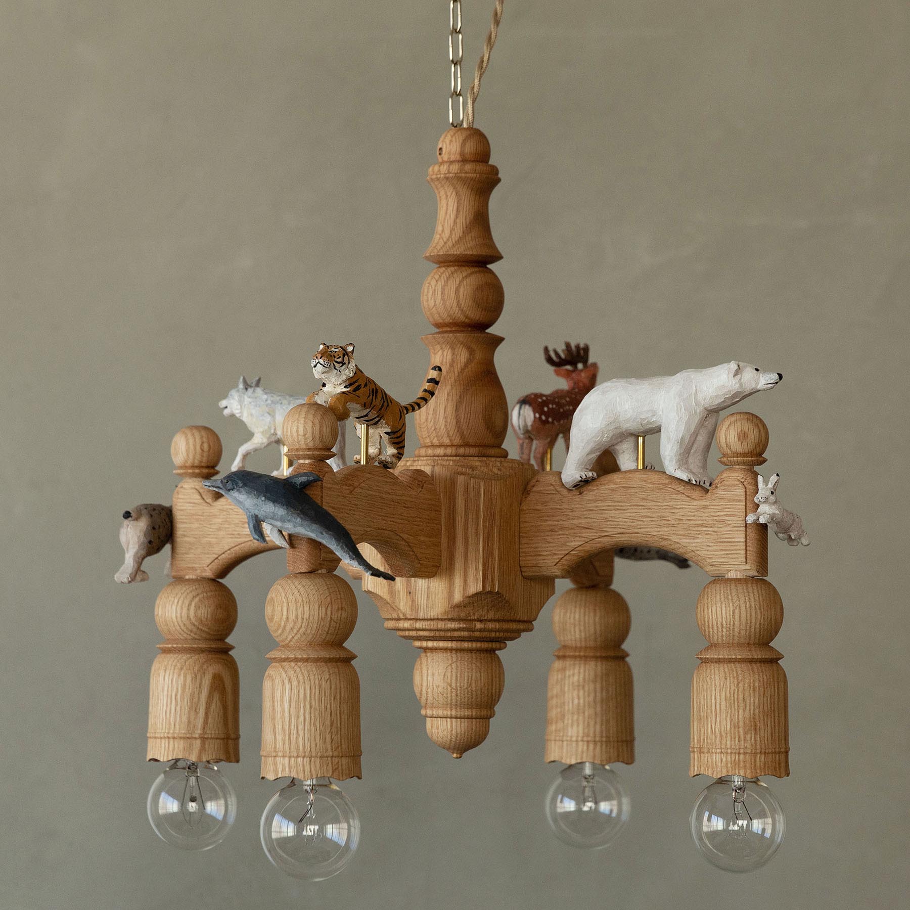 木製ペンダントライト 4灯式 楽天市場】【LED付き】木製 4灯 ペンダントランプ ライト 天井照明 引