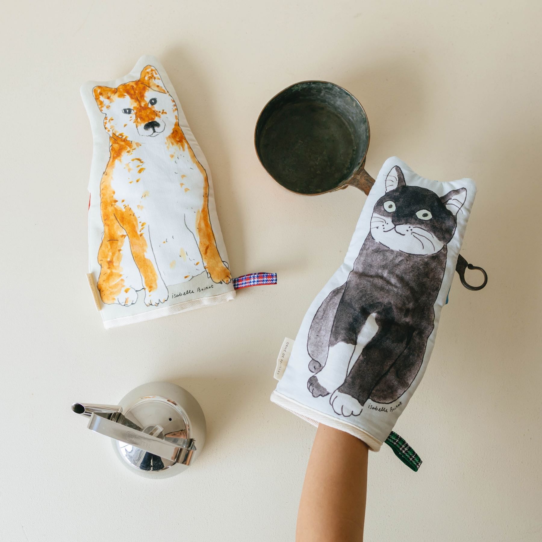 isabelle boinot × Orné de Feuilles ミトン｜エプロン・クロス