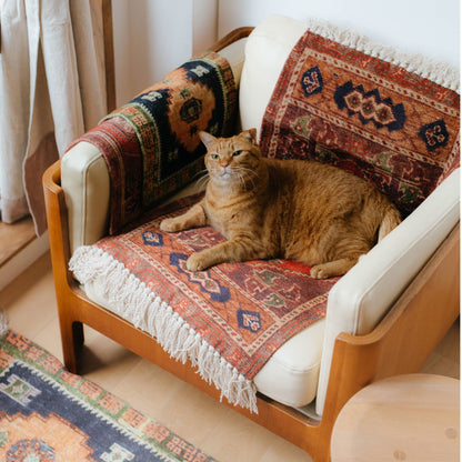 オリジナル・ヴィンテージラグ柄プリントマット