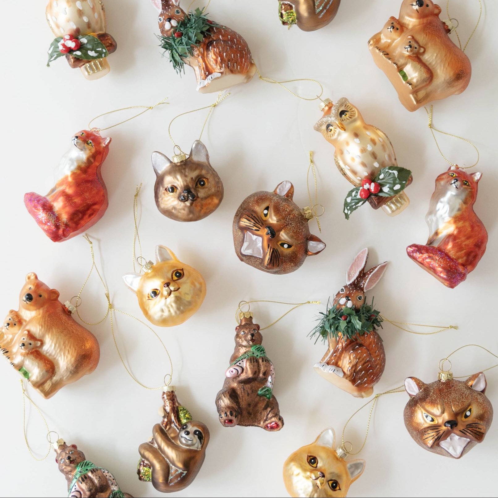 アニマル・ガラスオーナメント｜ガーランド・オーナメント｜オルネ ド